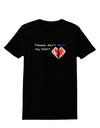 Please Don't Break My Heart Code Womens Dark T-Shirt-TooLoud-Black-X-Small-Davson Sales