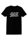 Plugging Your Computer In Womens Dark T-Shirt-TooLoud-Black-X-Small-Davson Sales