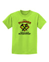 Plumber - Superpower Childrens T-Shirt-Childrens T-Shirt-TooLoud-Lime-Green-X-Small-Davson Sales