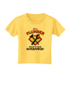 Plumber - Superpower Toddler T-Shirt-Toddler T-Shirt-TooLoud-Yellow-2T-Davson Sales