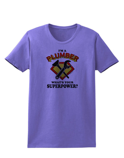 Plumber - Superpower Womens T-Shirt-Womens T-Shirt-TooLoud-Violet-X-Small-Davson Sales