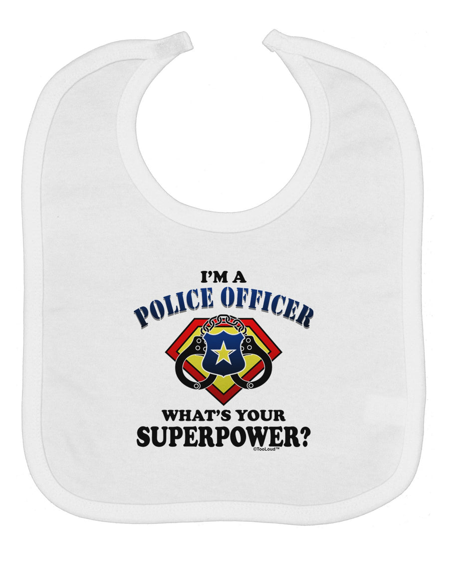 Police Officer - Superpower Baby Bib