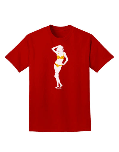 Polka Dot Bikini Shadow Adult Dark T-Shirt by TooLoud-Mens T-Shirt-TooLoud-Red-Small-Davson Sales