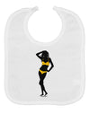 Polka Dot Bikini Shadow Baby Bib by TooLoud