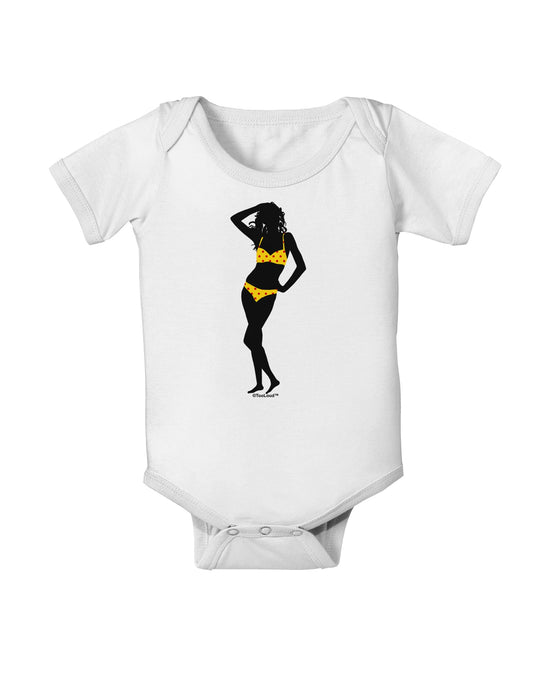 Polka Dot Bikini Shadow Baby Romper Bodysuit by TooLoud-Baby Romper-TooLoud-White-06-Months-Davson Sales