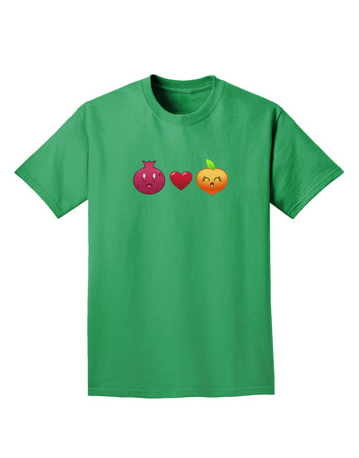 Pomegranate Heart Peach Adult Dark T-Shirt-Mens T-Shirt-TooLoud-Kelly-Green-Small-Davson Sales