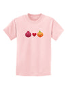 Pomegranate Heart Peach Childrens T-Shirt-Childrens T-Shirt-TooLoud-PalePink-X-Small-Davson Sales