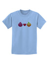 Pomegranate Heart Peach Childrens T-Shirt-Childrens T-Shirt-TooLoud-Light-Blue-X-Small-Davson Sales