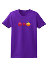 Pomegranate Heart Peach Womens Dark T-Shirt-TooLoud-Purple-X-Small-Davson Sales