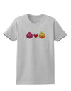 Pomegranate Heart Peach Womens T-Shirt-Womens T-Shirt-TooLoud-AshGray-X-Small-Davson Sales