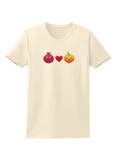 Pomegranate Heart Peach Womens T-Shirt-Womens T-Shirt-TooLoud-Natural-X-Small-Davson Sales