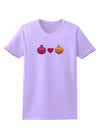 Pomegranate Heart Peach Womens T-Shirt-Womens T-Shirt-TooLoud-Lavender-X-Small-Davson Sales