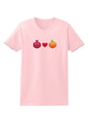 Pomegranate Heart Peach Womens T-Shirt-Womens T-Shirt-TooLoud-PalePink-X-Small-Davson Sales