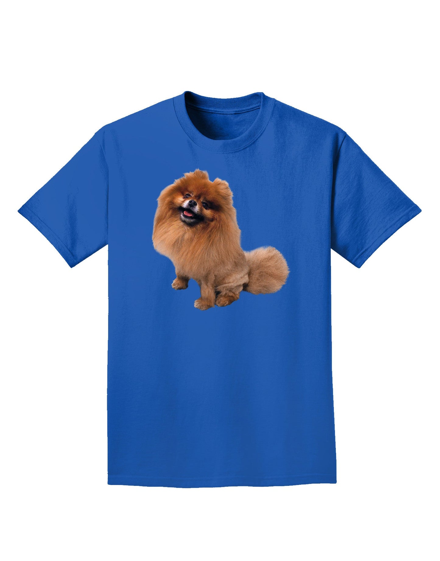 Pomeranian Sitting All Cute-Like Adult Dark T-Shirt-Mens T-Shirt-TooLoud-Royal-Blue-Small-Davson Sales