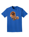 Pomeranian Sitting All Cute-Like Adult Dark T-Shirt-Mens T-Shirt-TooLoud-Royal-Blue-Small-Davson Sales