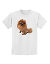 Pomeranian Sitting All Cute-Like Childrens T-Shirt-Childrens T-Shirt-TooLoud-White-X-Small-Davson Sales