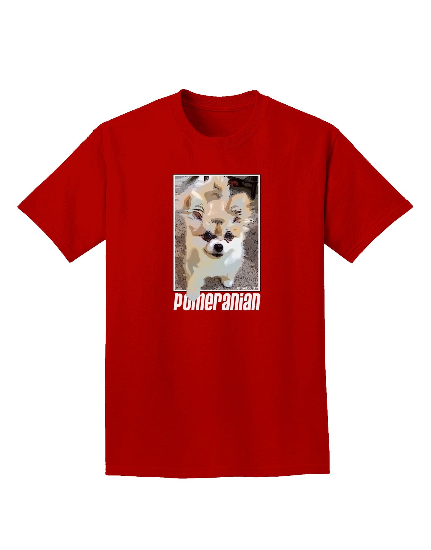 Pomeranian Step Out Adult Dark T-Shirt by TooLoud-Mens T-Shirt-TooLoud-Red-Small-Davson Sales