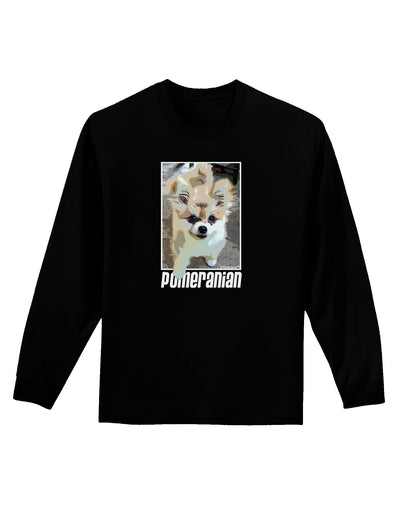 Pomeranian Step Out Adult Long Sleeve Dark T-Shirt by TooLoud-TooLoud-Black-Small-Davson Sales