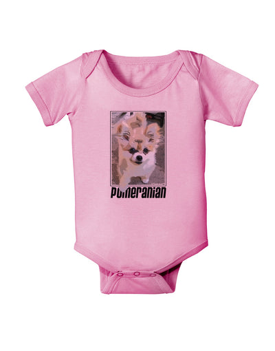 Pomeranian Step Out Baby Romper Bodysuit by TooLoud-Baby Romper-TooLoud-Pink-06-Months-Davson Sales