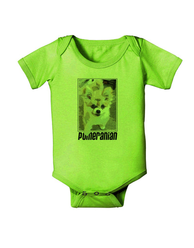 Pomeranian Step Out Baby Romper Bodysuit by TooLoud-Baby Romper-TooLoud-Lime-06-Months-Davson Sales