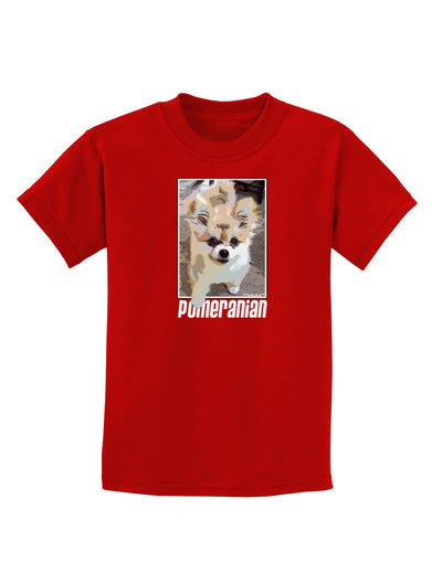 Pomeranian Step Out Childrens Dark T-Shirt by TooLoud-Childrens T-Shirt-TooLoud-Red-X-Small-Davson Sales