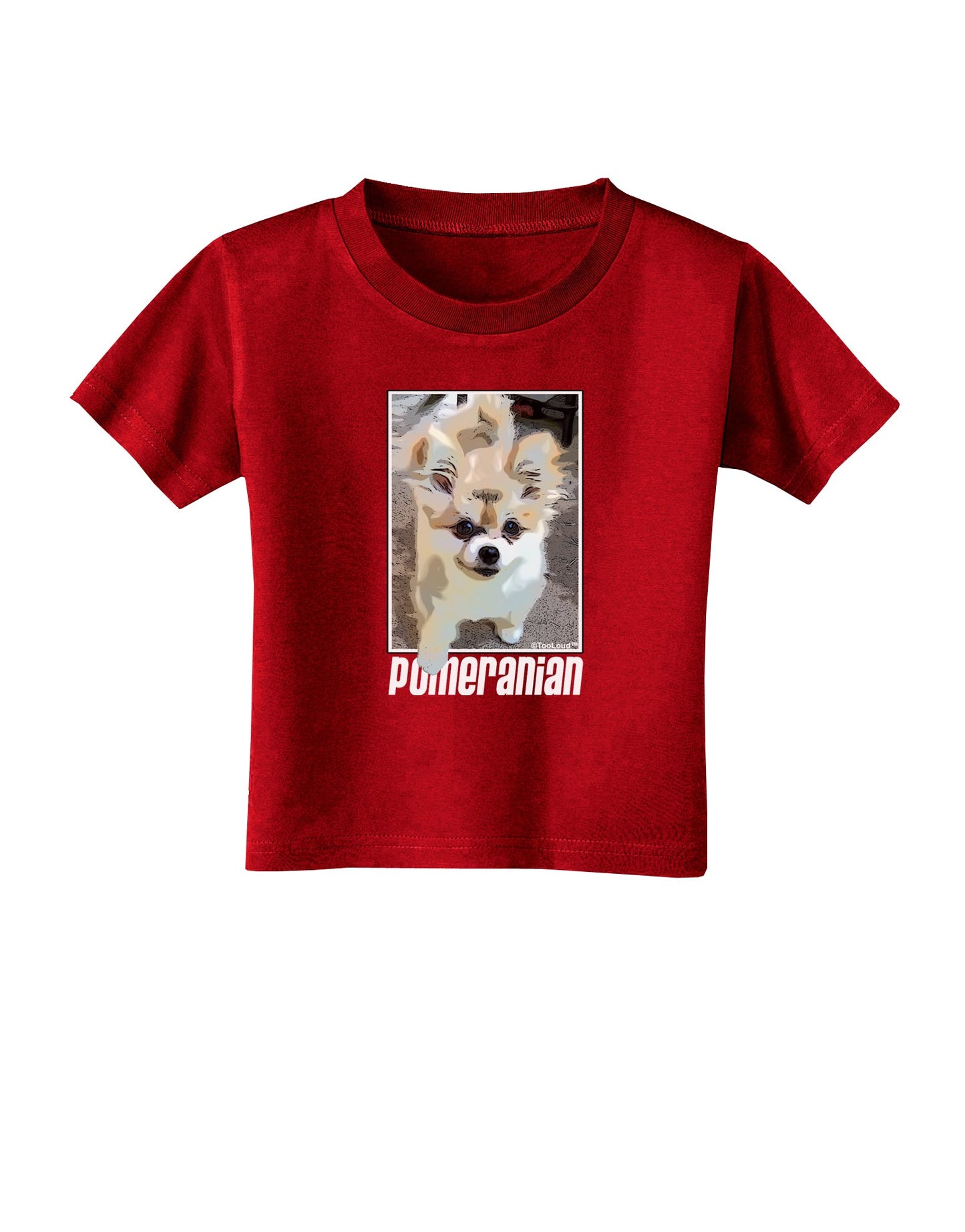 Pomeranian Step Out Toddler T-Shirt Dark by TooLoud-Toddler T-Shirt-TooLoud-Red-2T-Davson Sales