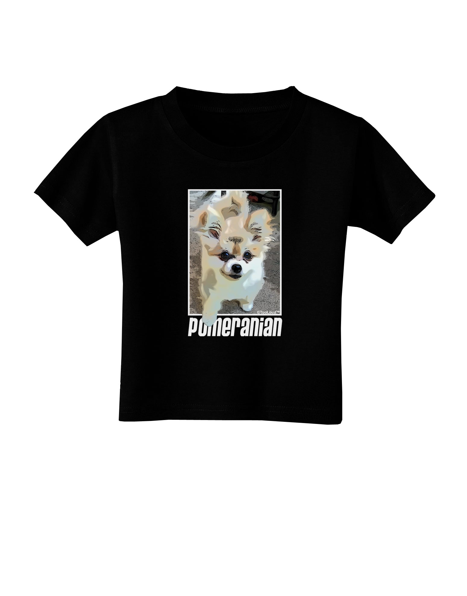 Pomeranian Step Out Toddler T-Shirt Dark by TooLoud-Toddler T-Shirt-TooLoud-Black-2T-Davson Sales