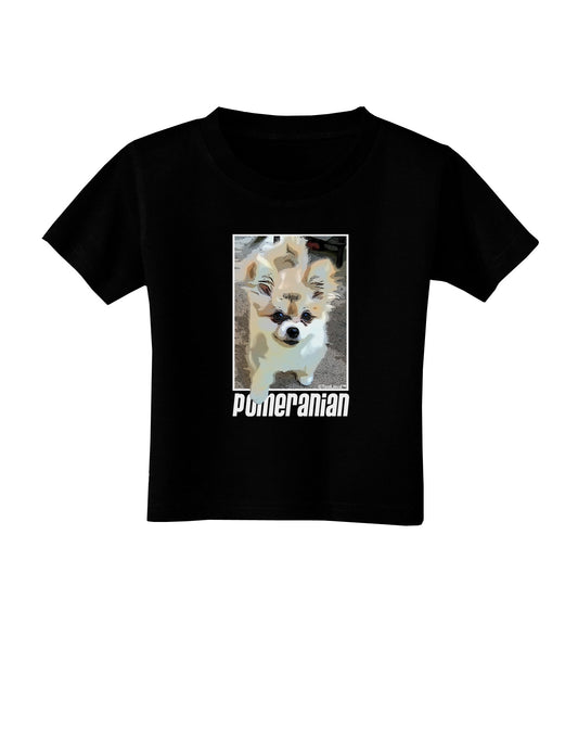 Pomeranian Step Out Toddler T-Shirt Dark by TooLoud-Toddler T-Shirt-TooLoud-Black-2T-Davson Sales
