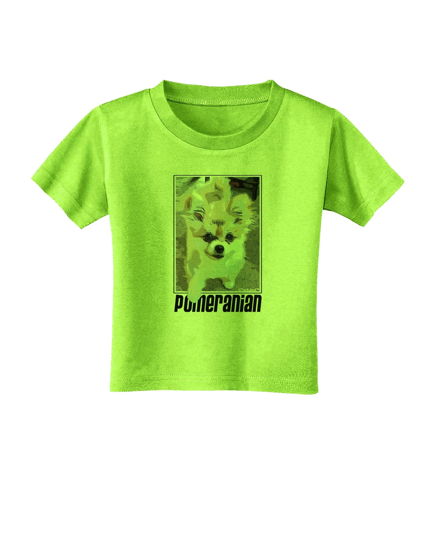 Pomeranian Step Out Toddler T-Shirt by TooLoud-Toddler T-Shirt-TooLoud-Lime-Green-2T-Davson Sales