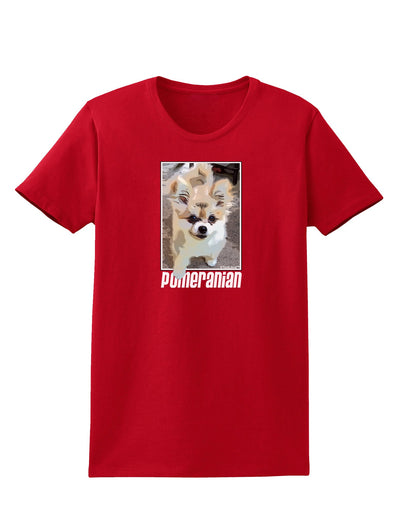 Pomeranian Step Out Womens Dark T-Shirt by TooLoud-Womens T-Shirt-TooLoud-Red-X-Small-Davson Sales