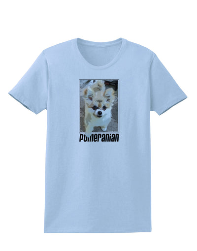 Pomeranian Step Out Womens T-Shirt by TooLoud-Womens T-Shirt-TooLoud-Light-Blue-X-Small-Davson Sales