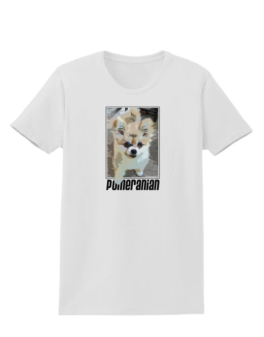 Pomeranian Step Out Womens T-Shirt by TooLoud-Womens T-Shirt-TooLoud-White-X-Small-Davson Sales