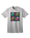 Pop-Art #1 Adult T-Shirt featuring Three Wolves Howling by TooLoud-Mens T-shirts-TooLoud-AshGray-Small-Davson Sales