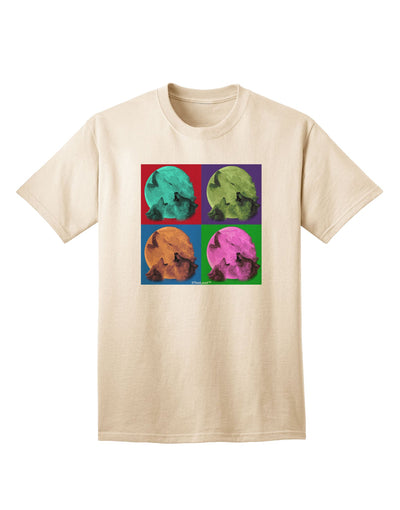 Pop-Art #1 Adult T-Shirt featuring Three Wolves Howling by TooLoud-Mens T-shirts-TooLoud-Natural-Small-Davson Sales