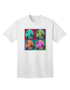 Pop-Art #1 Adult T-Shirt featuring Three Wolves Howling by TooLoud-Mens T-shirts-TooLoud-White-Small-Davson Sales