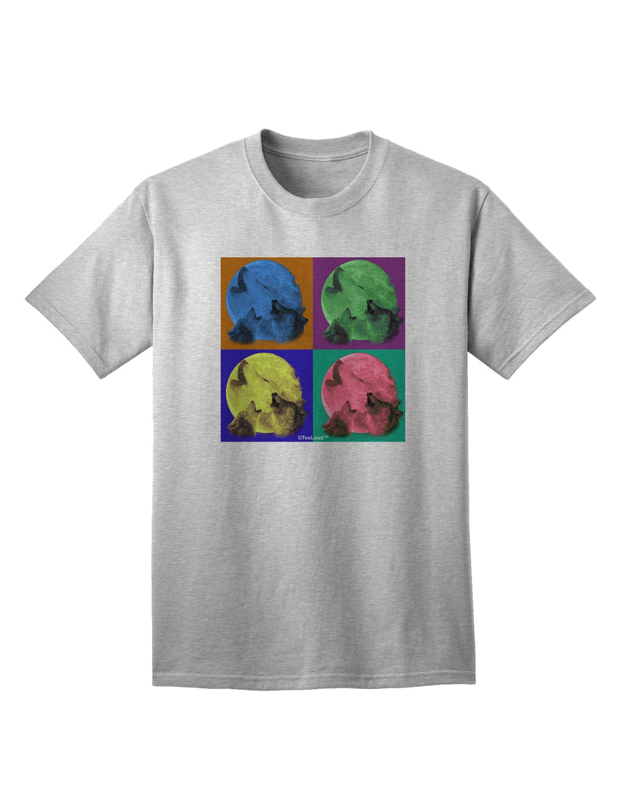 Pop-Art #2 Adult T-Shirt featuring Three Wolves Howling by TooLoud-Mens T-shirts-TooLoud-White-Small-Davson Sales