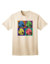 Pop-Art #2 Adult T-Shirt featuring Three Wolves Howling by TooLoud-Mens T-shirts-TooLoud-Natural-Small-Davson Sales