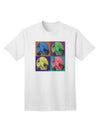 Pop-Art #2 Adult T-Shirt featuring Three Wolves Howling by TooLoud-Mens T-shirts-TooLoud-White-Small-Davson Sales