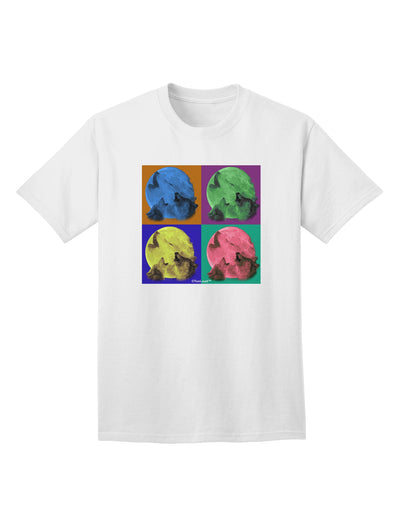 Pop-Art #2 Adult T-Shirt featuring Three Wolves Howling by TooLoud-Mens T-shirts-TooLoud-White-Small-Davson Sales