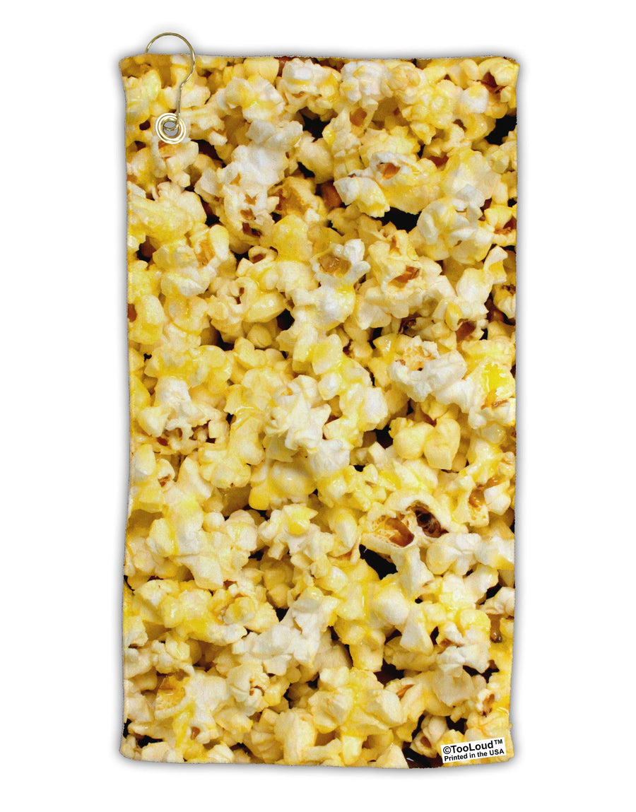 Popcorn All Over Micro Terry Gromet Golf Towel 15 x 22 Inch All Over Print-Golf Towel-TooLoud-White-Davson Sales