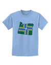 Portland Oregon Flag Childrens T-Shirt-Childrens T-Shirt-TooLoud-Light-Blue-X-Small-Davson Sales