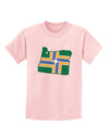 Portland Oregon Flag Childrens T-Shirt-Childrens T-Shirt-TooLoud-PalePink-X-Small-Davson Sales