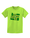 Portland Oregon Flag Childrens T-Shirt-Childrens T-Shirt-TooLoud-Lime-Green-X-Small-Davson Sales