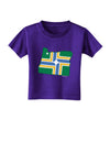 Portland Oregon Flag Toddler T-Shirt Dark-Toddler T-Shirt-TooLoud-Purple-2T-Davson Sales