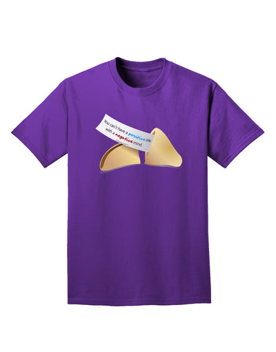 Positive Life - Fortune Cookie Adult Dark T-Shirt-Mens T-Shirt-TooLoud-Purple-Small-Davson Sales