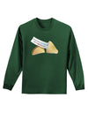 Positive Life - Fortune Cookie Adult Long Sleeve Dark T-Shirt-TooLoud-Dark-Green-Small-Davson Sales