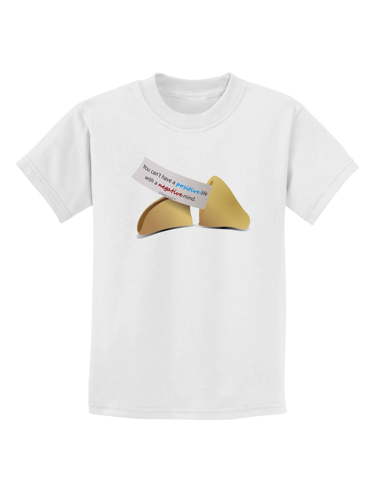 Positive Life - Fortune Cookie Childrens T-Shirt-Childrens T-Shirt-TooLoud-White-X-Small-Davson Sales