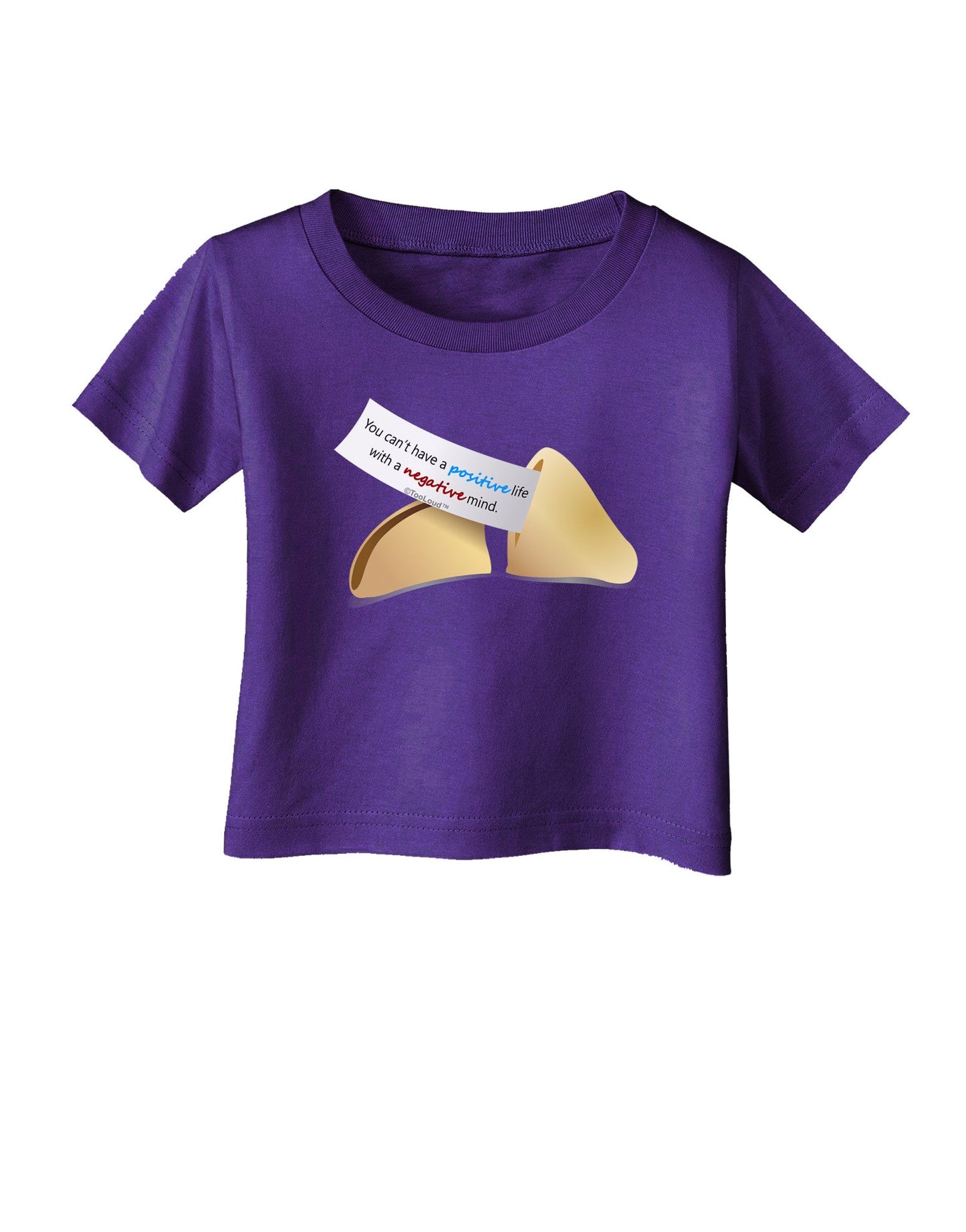 Positive Life - Fortune Cookie Infant T-Shirt Dark-Infant T-Shirt-TooLoud-Purple-06-Months-Davson Sales