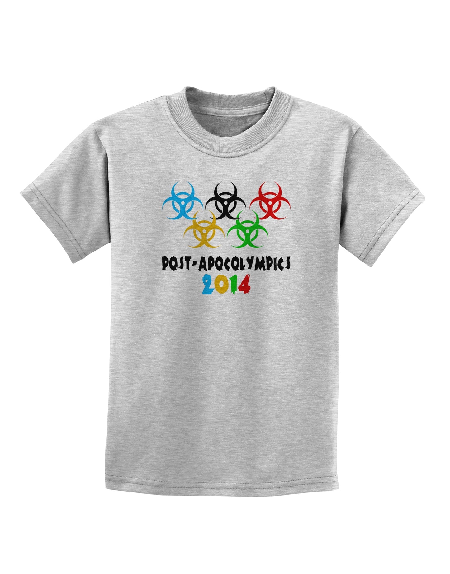 Post-Apocolympics 2014 - Zombie Childrens T-Shirt-Childrens T-Shirt-TooLoud-AshGray-X-Small-Davson Sales