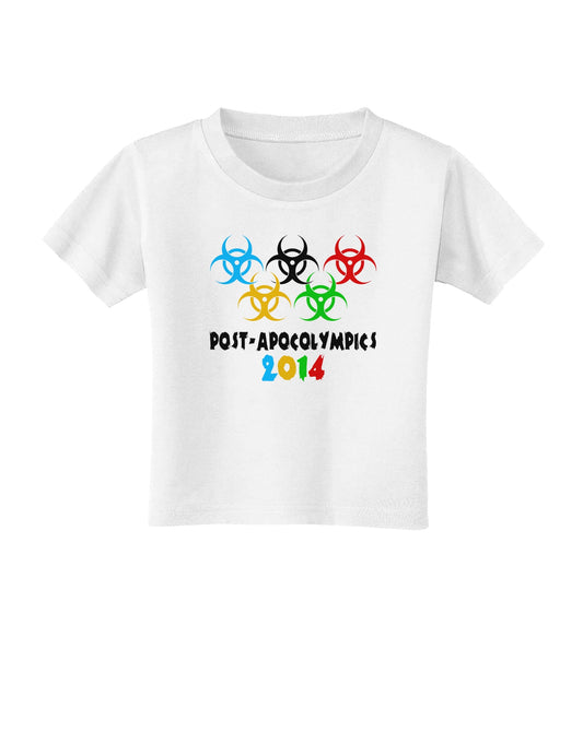 Post-Apocolympics 2014 - Zombie Toddler T-Shirt-Toddler T-Shirt-TooLoud-White-2T-Davson Sales